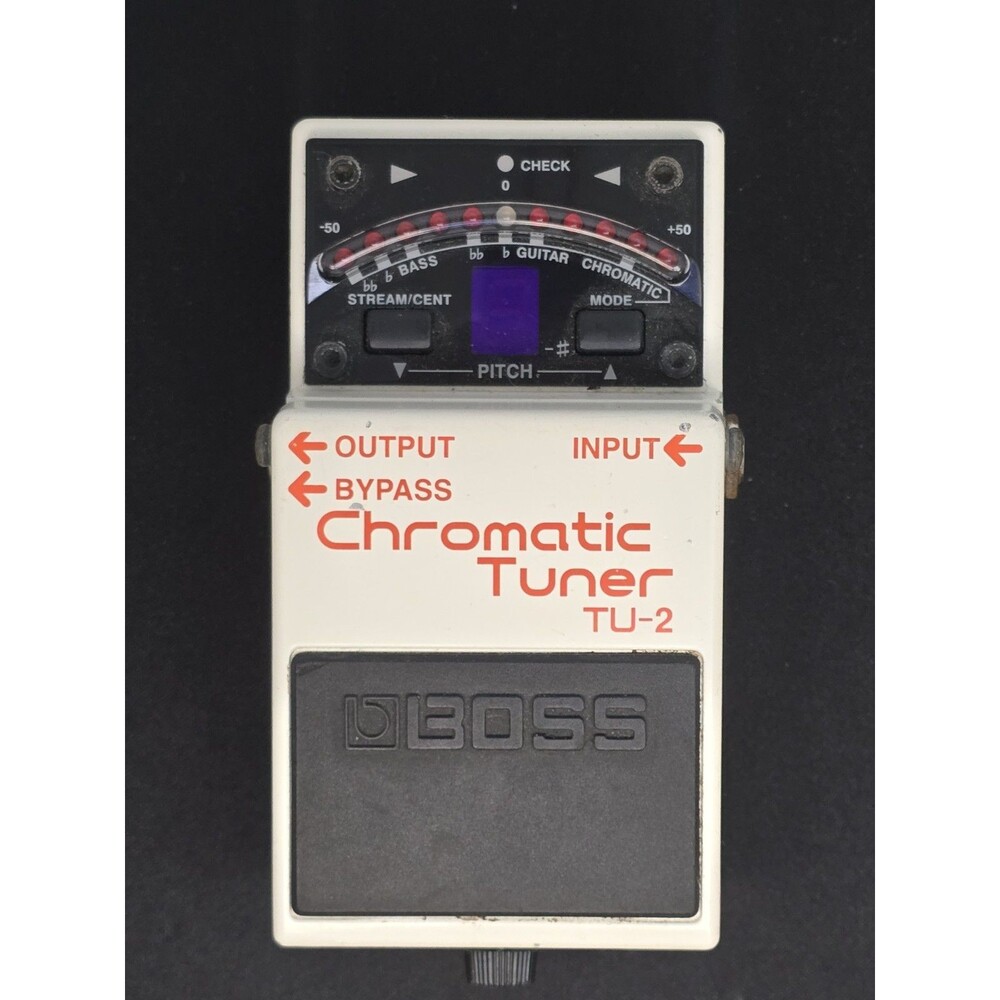 Boss TU-2 Chromatic Stage Tuner Guitar Effect Pedal Used Test Completed